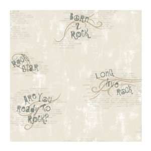   JE3648 Ready To Rock Pre pasted Wallpaper, Off White