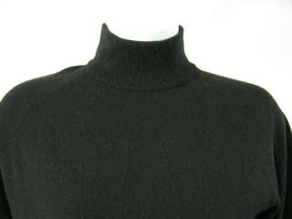 HENRI BENDEL Black Cashmere Turtleneck Sweater Top Sz S  