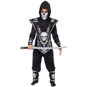  Lord Ninja Child Costume / Black   Size Large (12 14) 