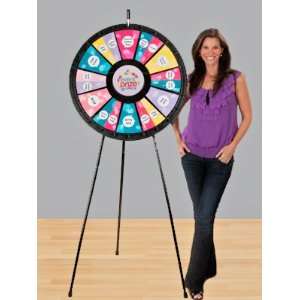    12 to 24 Slot 31 Black Floor Stand Prize Wheel: Toys & Games