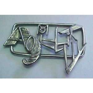  Sterling Silver Agility Word Pin: Pet Supplies