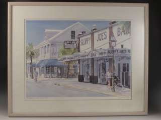 Watercolor Sloppy Joes Bar, Key West Robert E. Kennedy  