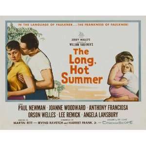  The Long Hot Summer Poster Half Sheet 22x28 Paul Newman 