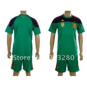 nation team spain green 2011 2012 embroidery quality away home soccer 