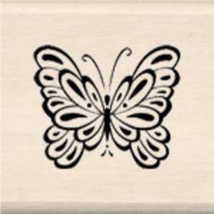   Wood Mounted Rubber Stamp G Butterfly   627430 Patio, Lawn & Garden