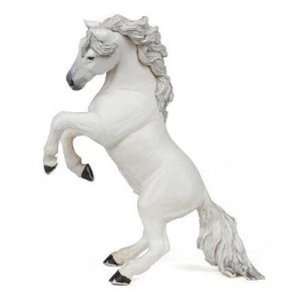  White Reared Up Horse: Toys & Games