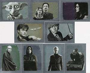 HARRY POTTER DEATHLY HALLOWS 2 FOIL CHASE SET R1 to R9  