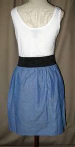 MASCARA Brand Dress White Tank w/Blue Skirt Sz L Jr NEW  