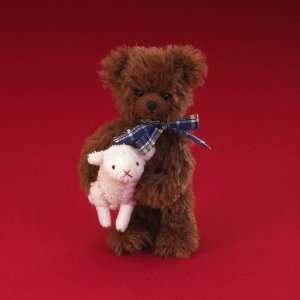   : Boyds Plush Mini Mohair Bear with Lamb 4021526 NIB: Home & Kitchen