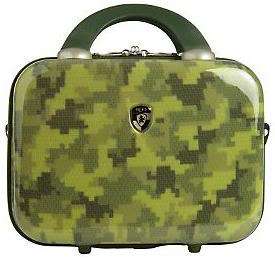 Heys VCASE Carry On Beauty Case Luggage CAMO Green Camouflage  