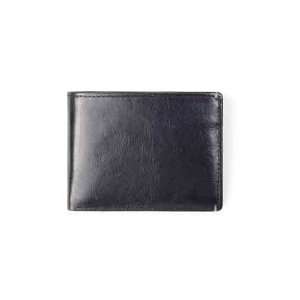  Executive front pocket wallet, Black Leather