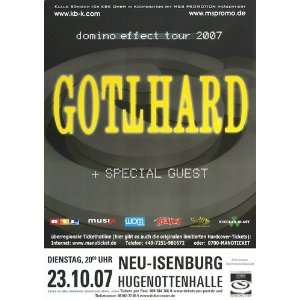  Gotthard   Domino Effect 2007   CONCERT   POSTER from 