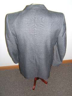 Browning Kingelo mens suit 41 R Regular wool glen plaid  