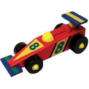  Sassafras Wooden Race Car Kids Bank: Toys & Games