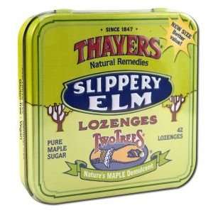  Thayers Sugar Free Slippery Elm Lozenges Maple Syrup 42 