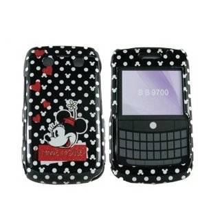 Blackberry Bold 9700 / 9780 Minnie Mouse White Polka Dots with Hearts 