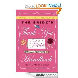 The Brides Thank You Note Handbook Marilyn Werner  