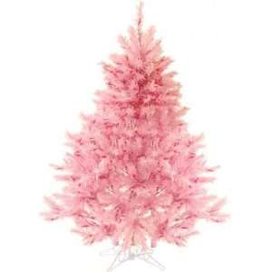  4 Foot Pink Pre Lighted Christmas Tree Prelit: Home 