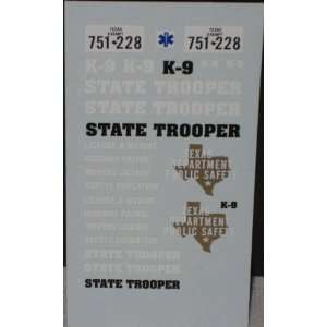  Pursuit 1/24 25 Texas State Police DPS Decals: Home 
