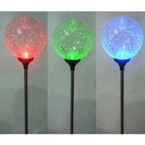  Garden Yard Stick   Crackle Light   Set of 4