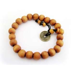  Wood Beads Buddhist Prayer Wrist Mala Bracelet Jewelry