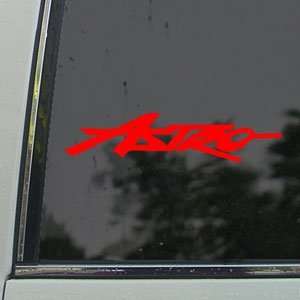  TRACKER ASTRO Red Decal BOAT Car Truck Window Red Sticker 