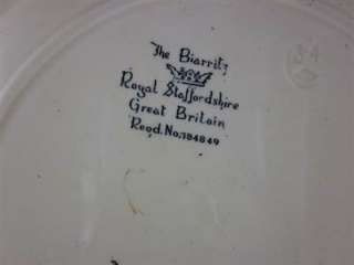 Vintage The Biarritz Plate Royal Staffordshire No 784849  