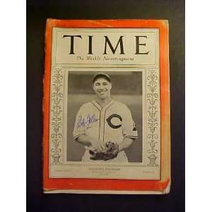  Bob Feller Cleveland Indians Autographed April 19, 1937 