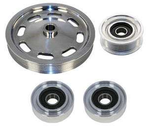 LS2 LS3 LS7 Corvette Billet Pulley Kit A/C PS Tensioner  