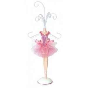  Ballerina Pink Dress Jewelry Display Standing: Office 