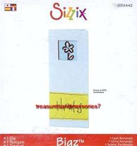 Sizzix Bigz CARD RECTANGLE w/ Opening 654442 Must Have  