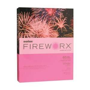  Fireworx Colored Multi Use Paper, 8 1/2 x 11, Hot Pink 