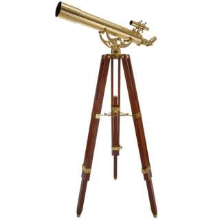 Celestron 21034 Ambassador 80mm Telescope (Brass) & Mahogany Wood 