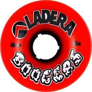  Ladera Boogers 66mm 78a Red Skateboard Wheels (Set Of 4 