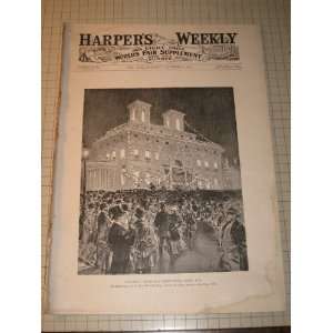   Chicago Worlds Fair Supplement   Columbian Exposition Everything