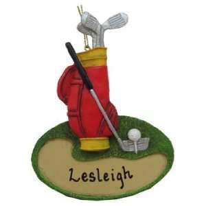  Golf Tee Off Christmas Ornament