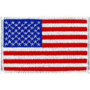   FLAG PATCH USA UNITED STATES  GOLD BORDER NEW: Kitchen & Dining