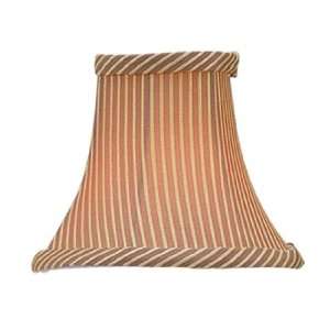   Lamps S225 Gold Pinstripe Maroon Bell Clip Shade N A