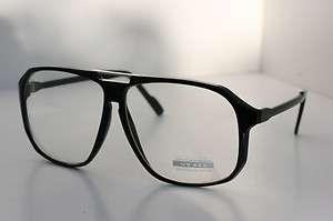 Large square Black clear lens Grandpa nerd glasses 50s Smart Eyewear 