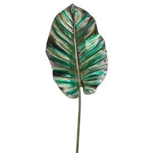 21.5 Philodendron Orchid Leaf Spray Green Gold (Pack of 12):  