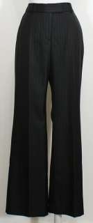 NWT ANNE KLEIN Black Lavender Pinstripe Pant Suit 14P  