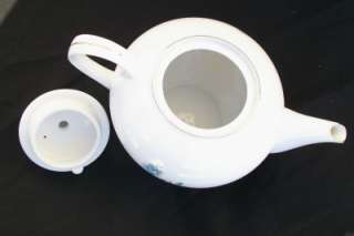 Royal Taunton Blue Rose Teapot Pottery China Teapot & Lid  