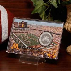   Golden Gophers TCF Bank Stadium Silver Coin Card: Sports & Outdoors