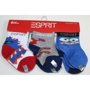 Esprit Boys Baby/Infant Socks 6 Pair   Size: 12 24 Months Multi Color 