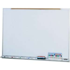   12 Porcelain Markerboard with Map Rail ICA156: Office Products