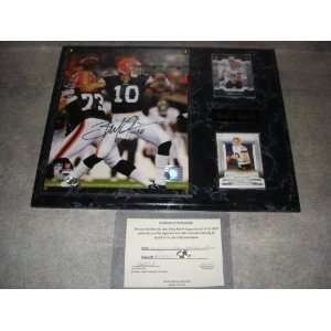 Brady Quinn Autographed Cleveland Browns Wall Plaque w/ COA