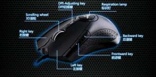 2400DPI 6Buttons Ajazz Game Mouse Beetle Wired Gaming USB Optical 