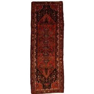   Black Persian Hand Knotted Wool Zanjan Runner Rug Furniture & Decor