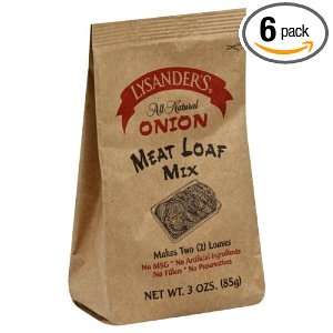 Lysanders Meat Loaf Mix Onion, 3 Ounce Grocery & Gourmet Food