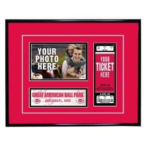   Reds Game Day Ticket Frame   Cincinnati Reds: Sports & Outdoors